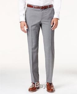 $1350 HUGO BOSS Men Extra Slim Fit Wool Suit 2 PIECE Gray Check JACKET
