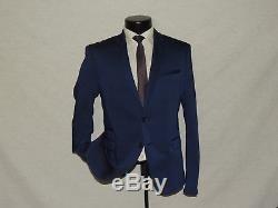 Blue slim fit suit coat pant 38