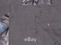 $1,595 Ralph Lauren Mens Italy Polo 1 Slim Custom Fit Striped Wool 2 Button Suit