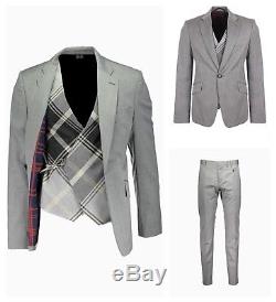 100% Authentic Vivienne Westwood Slim Fit Waistcoat Jacket Suit. Uk 38r It 48r