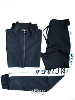 100% Genuine track suit BALENCIAGA COLOR BLACK set LOGO slim fit size -S