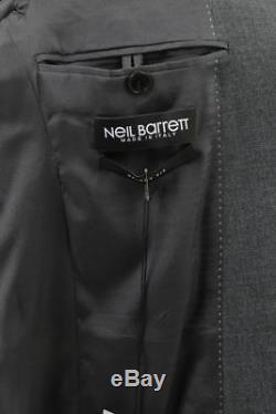 £1039 Neil Barrett 48 38 M Grey Slim Jacket Blazer Suit Knit Thom Browne Fit