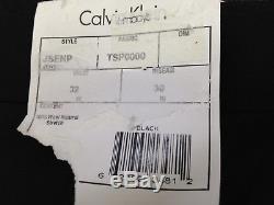 $1095 CALVIN KLEIN Men Slim Fit Wool Tuxedo Black 2 PIECE SUIT JACKET PANTS 38 R