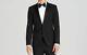 $1105 Hugo Boss Men's 44L Slim Fit Suit Black Tuxedo Sport Coat Jacket Blazer