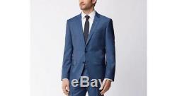 $1120 HUGO BOSS Men's SLIM Fit Wool Sport Coat BLUE SUIT JACKET BLAZER 44R