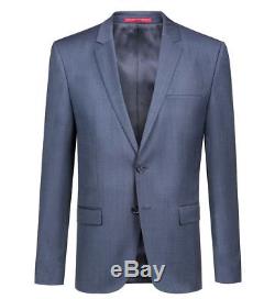 $1125 HUGO BOSS Men's SLIM Fit Wool Sport Coat BLUE SUIT JACKET BLAZER 36R