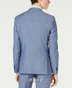 $1185 Hugo Boss Men'S 38r Blue Slim Fit Wool Sport Coat Suit Jacket Blazer
