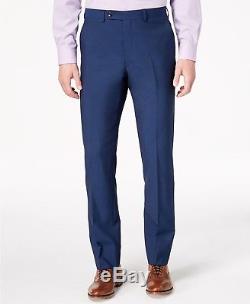 $1295 VINCE CAMUTO Men's Slim Fit Wool Suit Blue SOLID 2 PIECE JACKET PANTS 40R