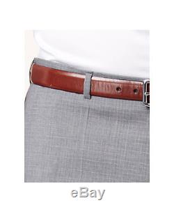$1350 HUGO BOSS Men Extra Slim Fit Wool Suit 2 PIECE Gray Check JACKET PANTS 44R