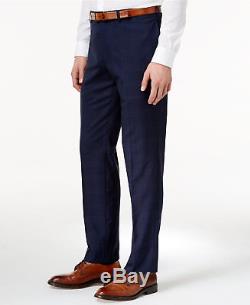 $1395 RALPH LAUREN Men's Slim Fit Wool Suit Blue Plaid 2 PIECE JACKET PANTS 40 R