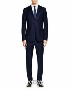 $1395 Z ZEGNA Midnight Blue Mohair Drop 8 Slim Fit Suit 42 R (52 Eu)
