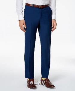 $1495 HUGO BOSS Mens Slim Fit Wool Suit Blue 2 BUTTON PIECE JACKET PANTS 42S