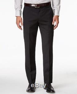 $1495 VINCE CAMUTO Mens Slim Fit Wool Suit Black Check 2 PIECE JACKET PANTS 40 S