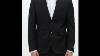 1546732 Van Heusen Black Patterned Slim Fit Single Breasted Partywear Suit