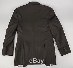 $1605 PAUL SMITH Abbey Road Brown Subtle Glen Plaid Wool Suit 34 S R Slim Fit