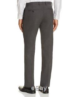 $1795 THEORY Mens Slim Fit Wool Suit Gray Solid 2 BUTTON PIECE JACKET PANTS 36S
