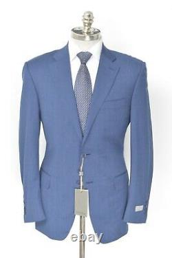 $1895 NWT CANALI 1934 Blue Twill Wool Slim Fit 2 Btn Suit 40 R (EU 50) Drop 6