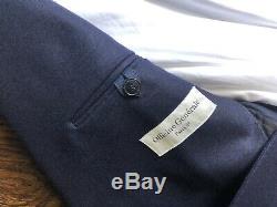 2018 Officine Generale dark navy flannel wool suit IT48, fits slim