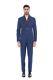 2050$ PAL ZILERI SARTORIALE Blue Wool Linen Suit 36 US / 46 EU 8R Slim Fit