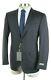 $2195 Canali 1934 Solid Charcoal Year Round Wool Two Button Suit Slim Fit 40 R