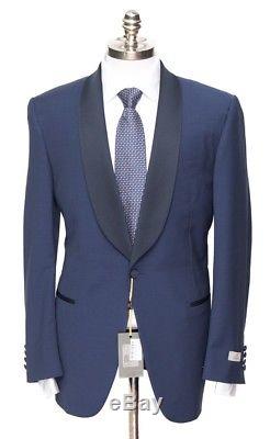 $2195 NWT CANALI 1934 Slim Fit Navy Wool Shawl 1Btn Tuxedo Suit 54 8R 44 R