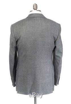 $2195 NWT CORNELIANI Leader Gray Birdseye Super 120's Slim Fit 2Btn Suit 48 38 R