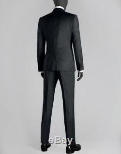 $2200 DOLCE & GABBANA Dark Grey Slim Fit Suit Tuxedo EU52 / UK42
