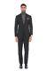 2280$ PAL ZILERI Black Striped Wool Super 100'S Suit 36 US / 46 EU 8R Slim Fit