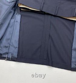 #286 Brooks Brothers Milano Fit 100% Solid Navy Wool Size 40 R RETAIL $895