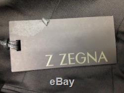 $2895 ERMENEGILDO Z ZEGNA Mens Slim Fit Wool Tuxedo Suit Black JACKET PANTS 38S