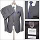 $2K NWT ARMANI COLLEZIONI M Line Gray Blue Birdseye Slim Suit 52 fits 42 / 40 R