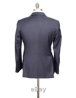 $2K NWT ARMANI COLLEZIONI M Line Navy Blue Birdseye Slim Suit 52 fits 42 / 40 R