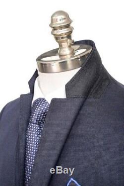 $2K NWT ARMANI COLLEZIONI M Line Navy Blue Birdseye Slim Suit 52 fits 42 / 40 R