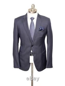 $2K NWT ARMANI COLLEZIONI M Line Navy Blue Birdseye Slim Suit 56 fits 44 / 43 R