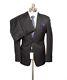 $2K NWT ARMANI COLLEZIONI M Line Solid Black Slim-Fit Suit 52 fits 42 / 40 R