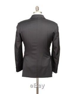 $2K NWT ARMANI COLLEZIONI M Line Solid Black Slim-Fit Suit 52 fits 42 / 40 R