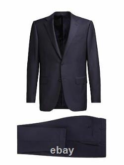 $3145 Z Zegna Men's Slim Fit Wool Blue Pinstripe 2 Piece Suit Jacket Pants 50R