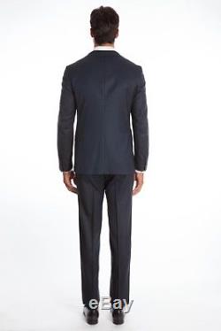 $3295 Belvest Wool Blue Suit 38 US / 48 EU Drop 8R Slim Fit Fall / Winter 2018