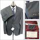 $3900 NWT BRUNELLO CUCINELLI Gray Plaid Wool Peak Slim Fit 3/2 Roll Suit 50 40 R