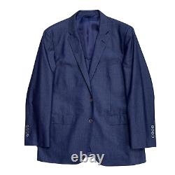 42 S Brooks Brothers 1818 Milano X Estethia Mid Blue Cotton / Silk Slim Fit Suit