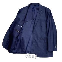42 S Brooks Brothers 1818 Milano X Estethia Mid Blue Cotton / Silk Slim Fit Suit