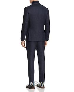 $4495 EIDOS Mens Slim Fit Wool Suit Blue Check JACKET PANTS Italy US 38 R EU 48