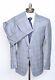 $5050 NWT ZILLI Gray Blue Glen Plaid Wool Silk 2Btn Slim-Fit Suit 52 42 R Drop 8