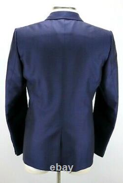 $5190 GUCCI Maritime Blue Wool Mohair Two Button Suit 44 R Fits 42 R Switzerland