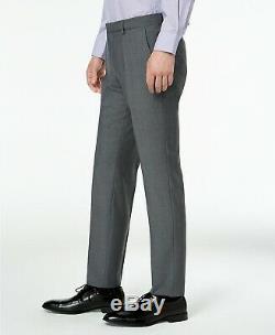 $595 Hugo Boss Men's Slim Fit Dark Gray Henry / Griffin 182 2 PC Suit 40S 33W