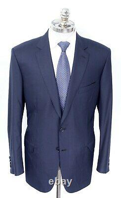 $6700 NWT BRIONI Colosseo Navy Blue Super 160's Wool Suit 52 R (EU 62) fits 50