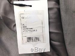 $795 THEORY Men's Slim Fit Wool Sport Coat Gray Solid SUIT JACKET BLAZER 38R