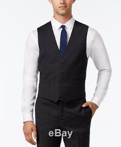 $845 CALVIN KLEIN Extreme Slim Fit Wool Suit Gray 3 PIECE JACKET PANTS VEST 38S