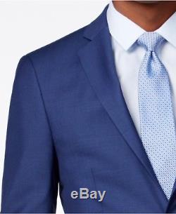 $864 CALVIN KLEIN Men Extreme Slim X Fit Wool Suit Blue 2 PIECE JACKET PANTS 38R
