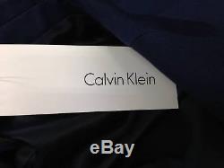 $864 CALVIN KLEIN Men Extreme Slim X Fit Wool Suit Blue 2 PIECE JACKET PANTS 46L